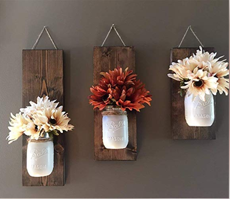 Floral Wall Sconce Set
